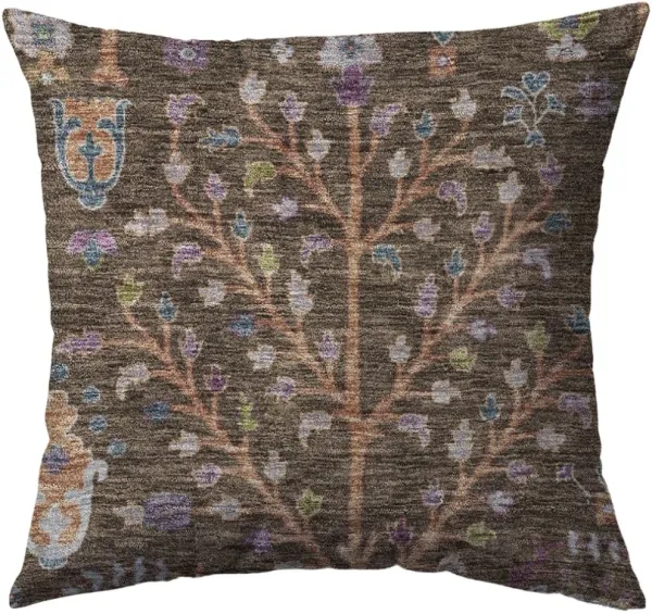 Dalyn Rug Company Hatay Brown 22"x22" Style 1 Feather Throw Pillow