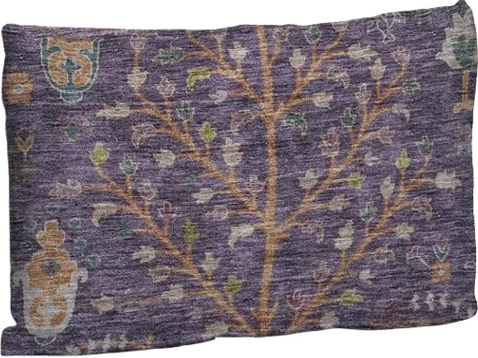 Dalyn Rug Company Hatay Eggplant 14"x20" Style 1 Feather Throw Pillow