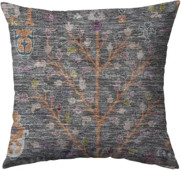 Dalyn Rug Company Hatay Gray 22"x22" Style 2 Feather Throw Pillow