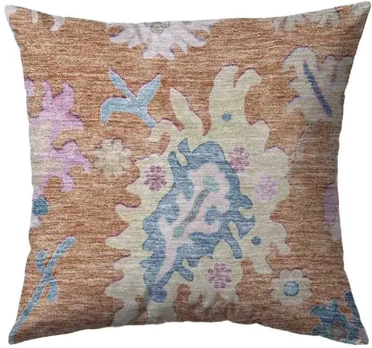 Dalyn Rug Company Hatay Orange 18"x18" Feather Throw Pillow