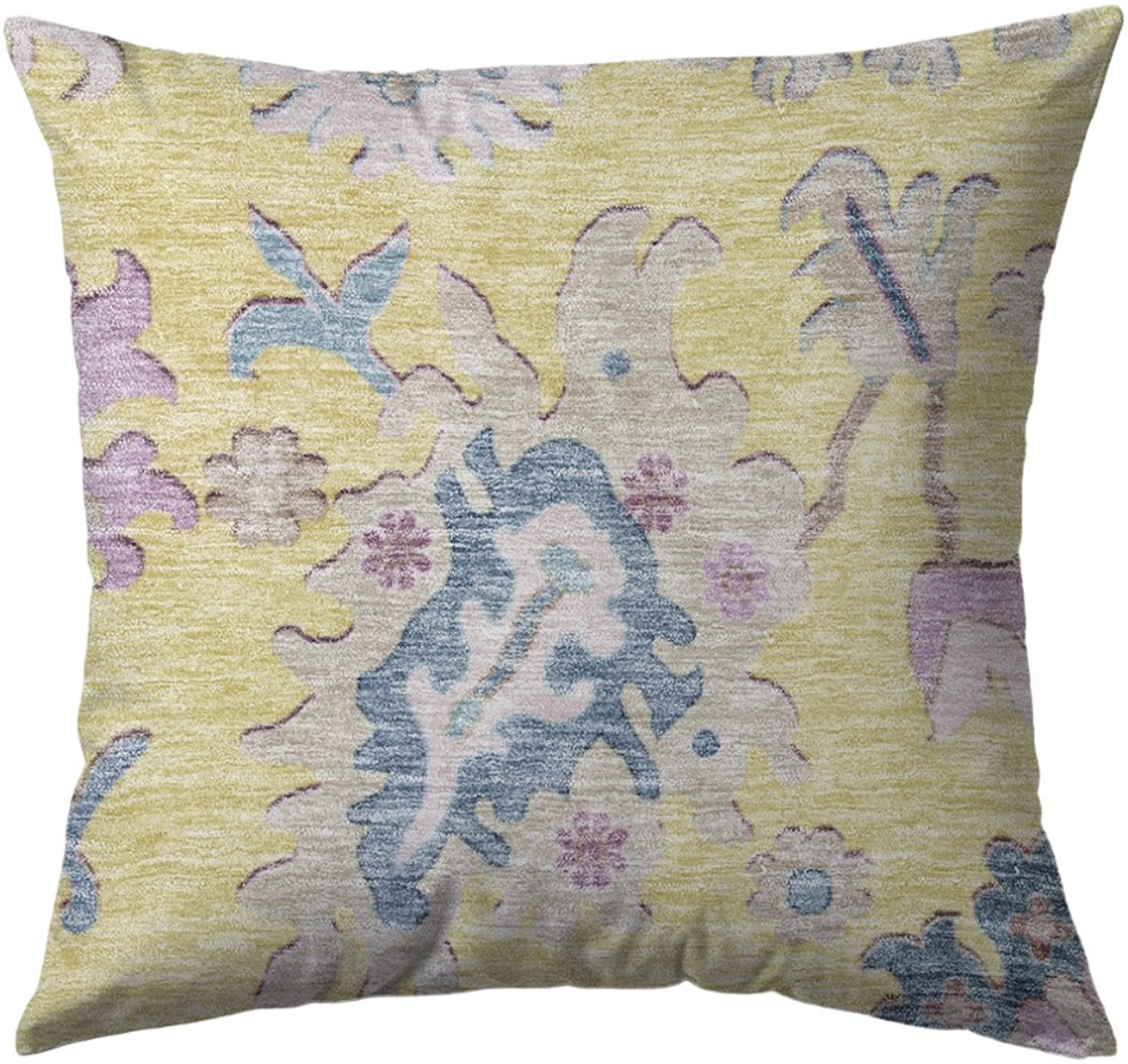 Dalyn Rug Company Hatay Yellow 22"x22" Feather Throw Pillow