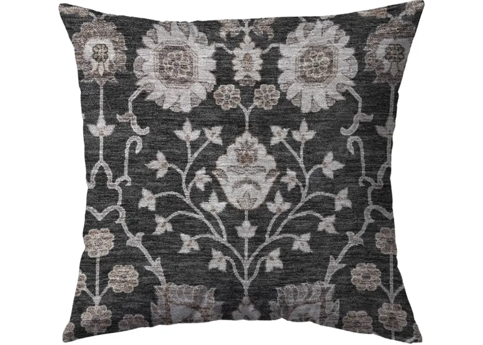 Dalyn Rug Company Hatay Black 22"x22" Style 6 Feather Throw Pillow