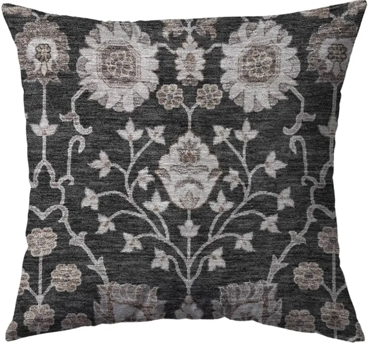 Dalyn Rug Company Hatay Black 22"x22" Style 6 Feather Throw Pillow