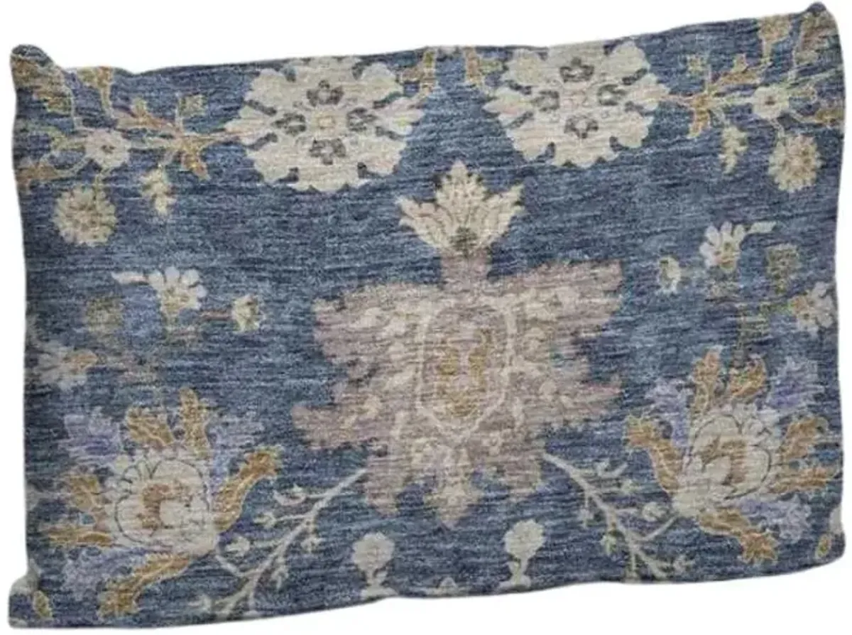 Dalyn Rug Company Hatay Blue 14"x20" Style 2 Feather Throw Pillow