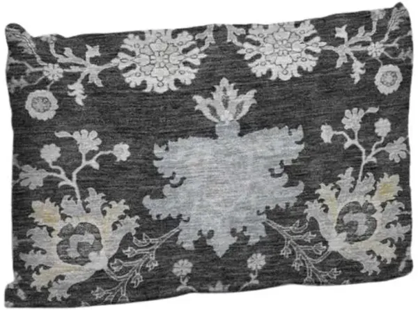 Dalyn Rug Company Hatay Charcoal 14"x20" Style 2 Feather Throw Pillow