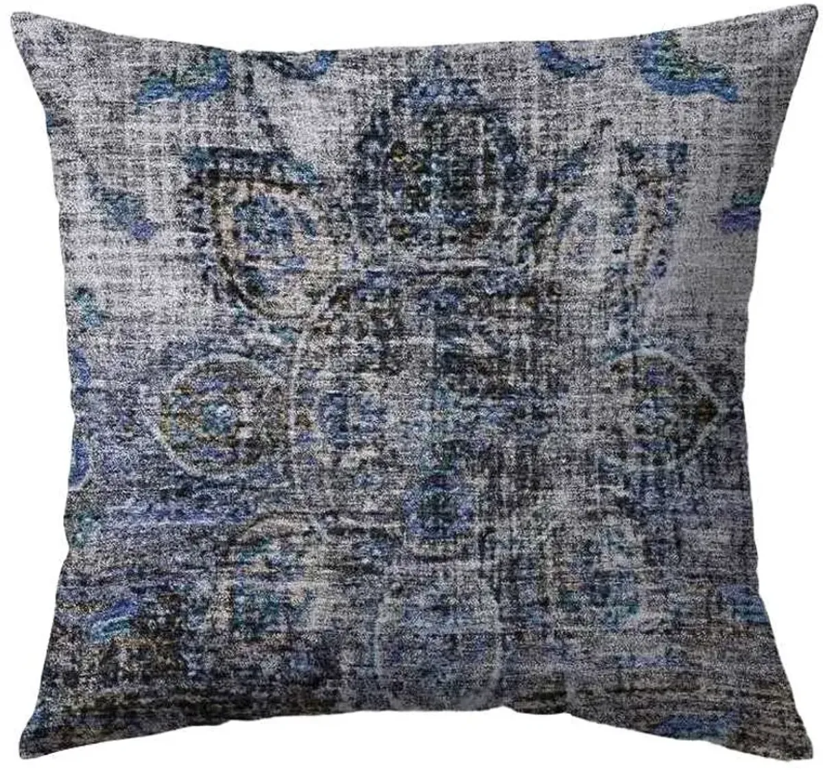 Dalyn Rug Company Karaj Blue 18"x18" Feather Throw Pillow