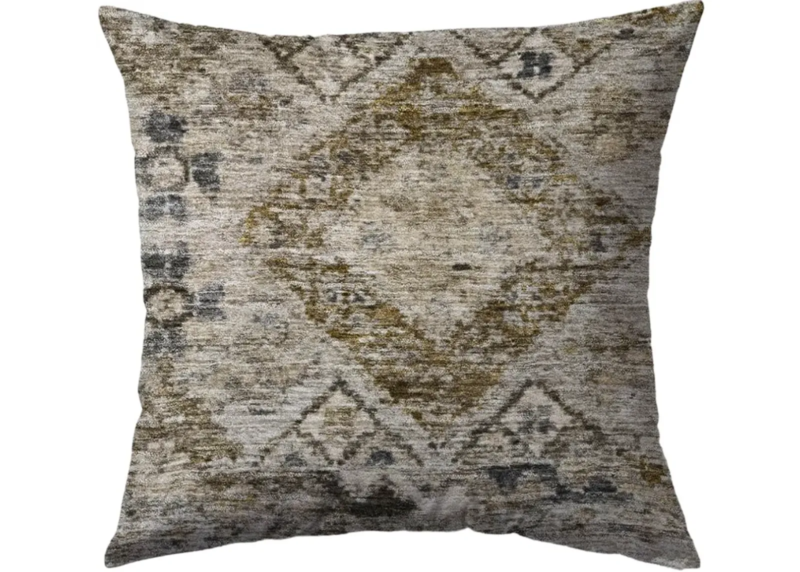 Dalyn Rug Company Karaj Brown 22"x22" Style 1 Feather Throw Pillow