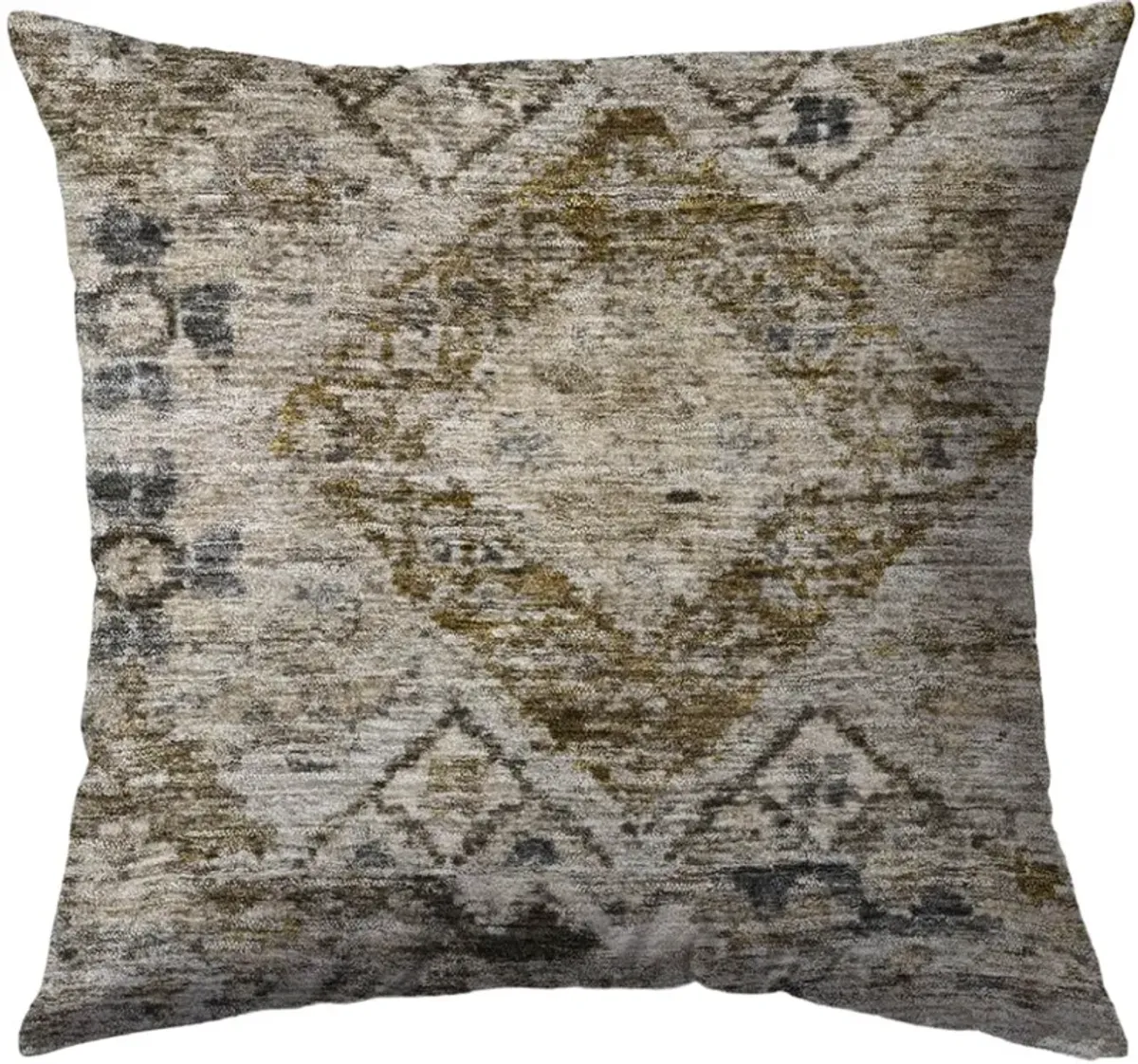 Dalyn Rug Company Karaj Brown 22"x22" Style 1 Feather Throw Pillow