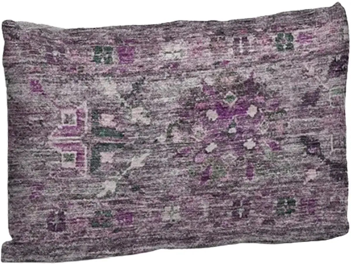 Dalyn Rug Company Karaj Purple 14"x20" Feather Throw Pillow