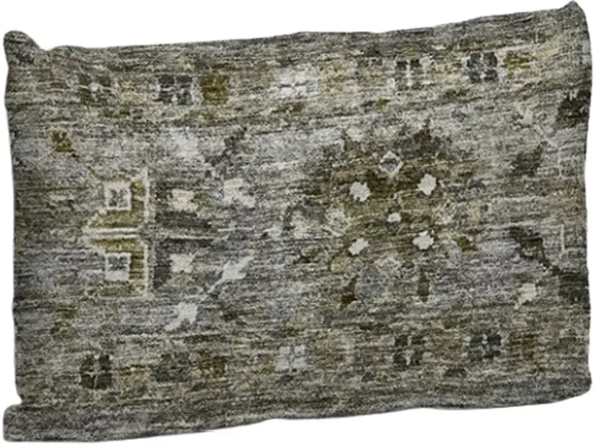 Dalyn Rug Company Karaj Pewter 14"x20" Feather Throw Pillow