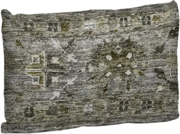 Dalyn Rug Company Karaj Pewter 14"x20" Feather Throw Pillow