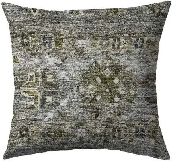 Dalyn Rug Company Karaj Pewter 18"x18" Feather Throw Pillow