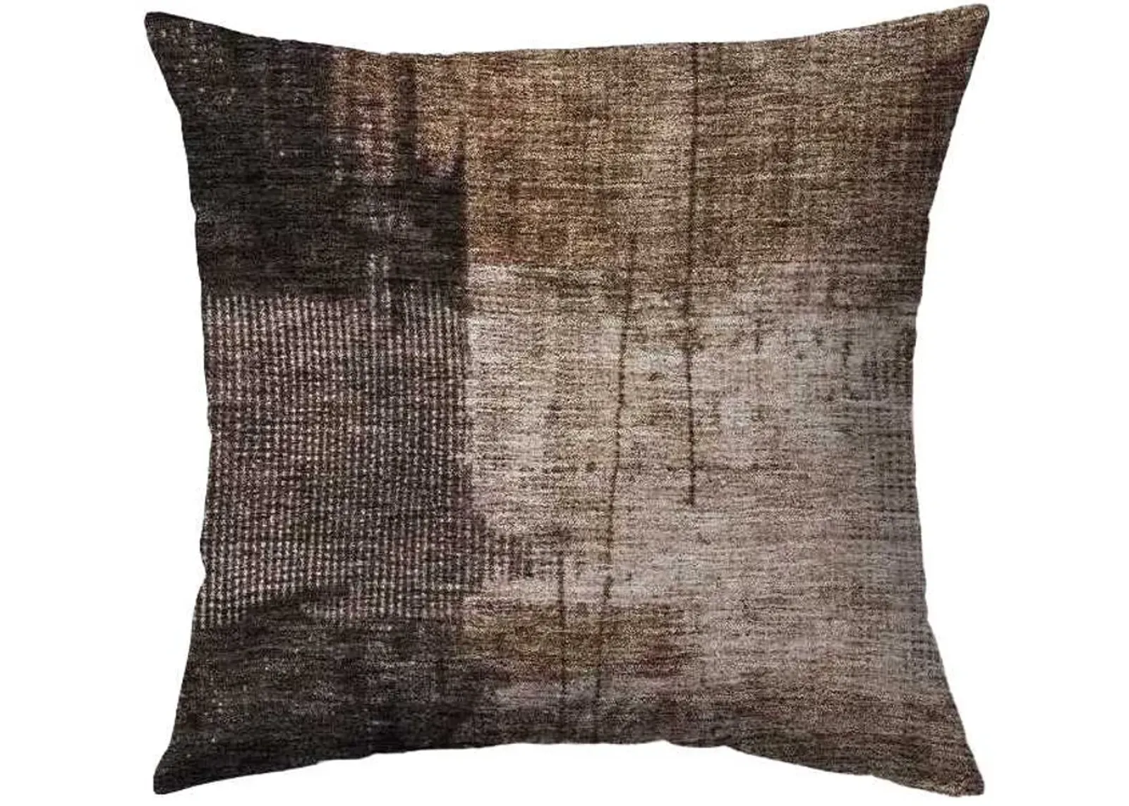 Dalyn Rug Company Nouveau Brown 18"x18" Feather Throw Pillow