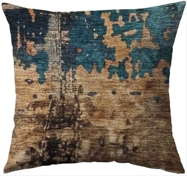 Dalyn Rug Company Nouveau Teal 22"x22" Feather Throw Pillow