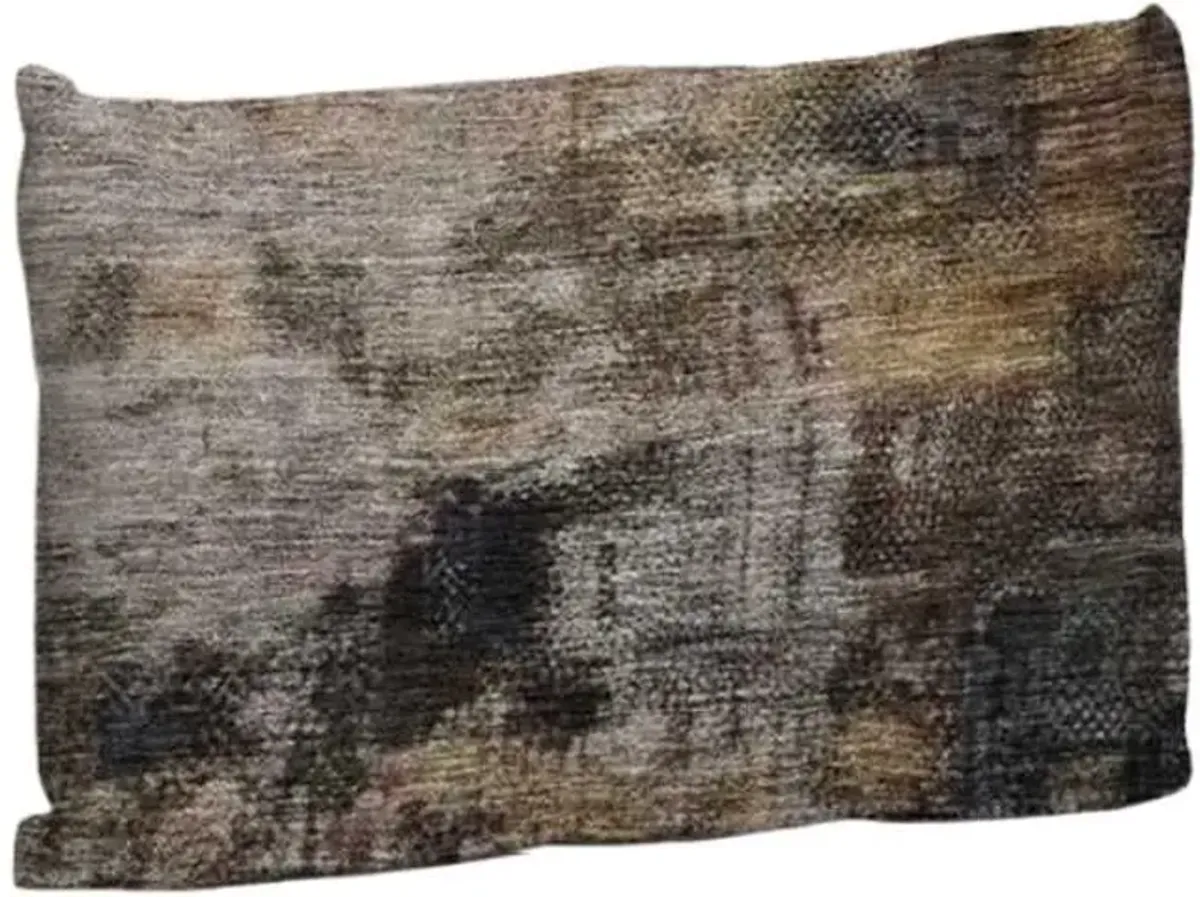 Dalyn Rug Company Nouveau Charcoal 14"x20" Feather Throw Pillow