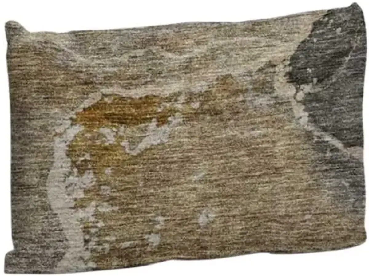 Dalyn Rug Company Odyssey Chocolate 14"x20" Feather Throw Pillow