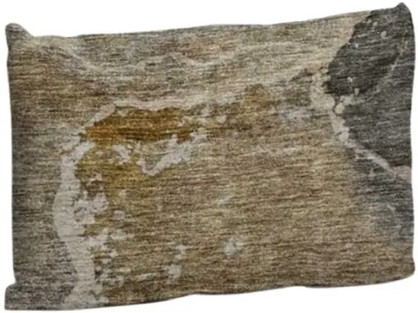 Dalyn Rug Company Odyssey Chocolate 14"x20" Feather Throw Pillow