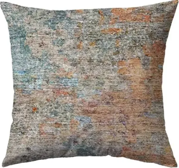 Dalyn Rug Company Trevi Teal 22"x22" Style 2 Feather Throw Pillow