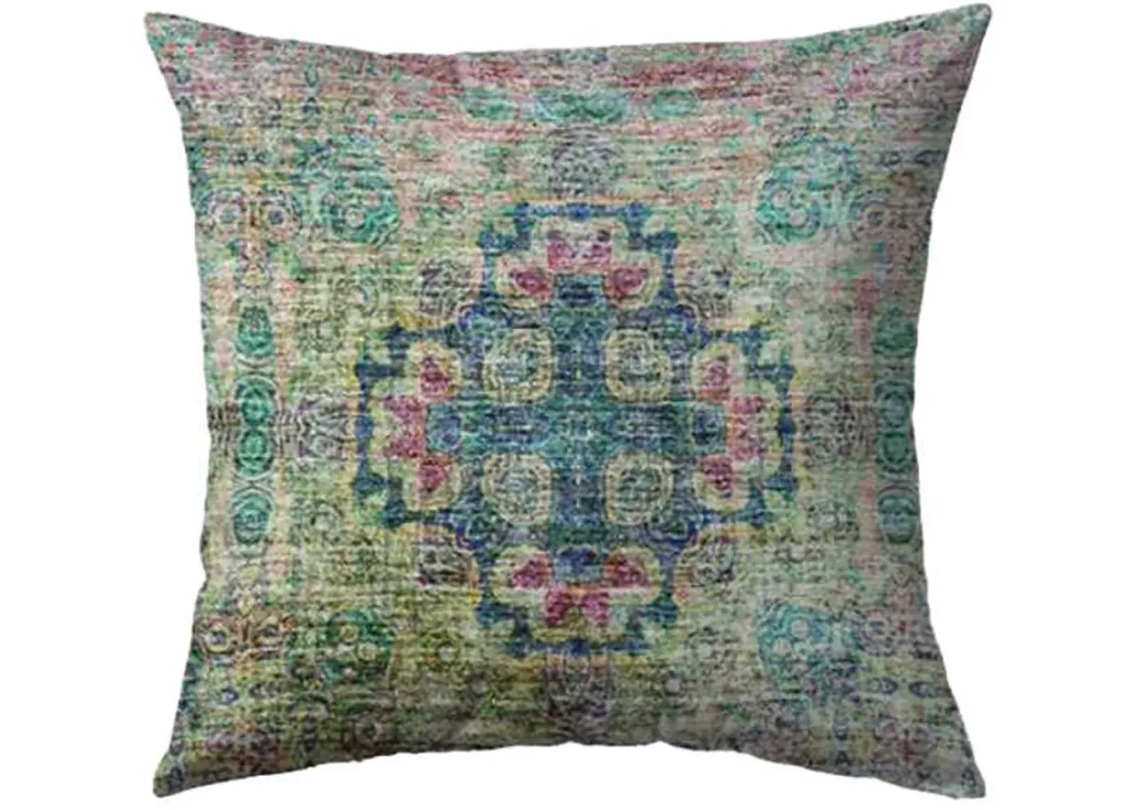 Dalyn Rug Company Trevi Green 22"x22" Feather Throw Pillow