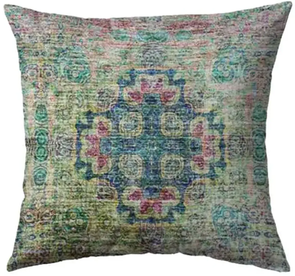 Dalyn Rug Company Trevi Green 22"x22" Feather Throw Pillow