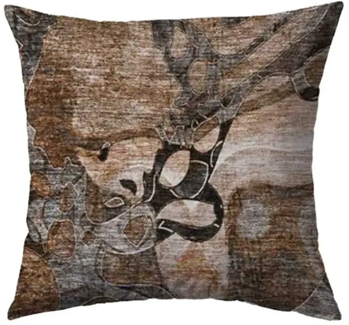 Dalyn Rug Company Trevi Paprika 22"x22" Feather Throw Pillow