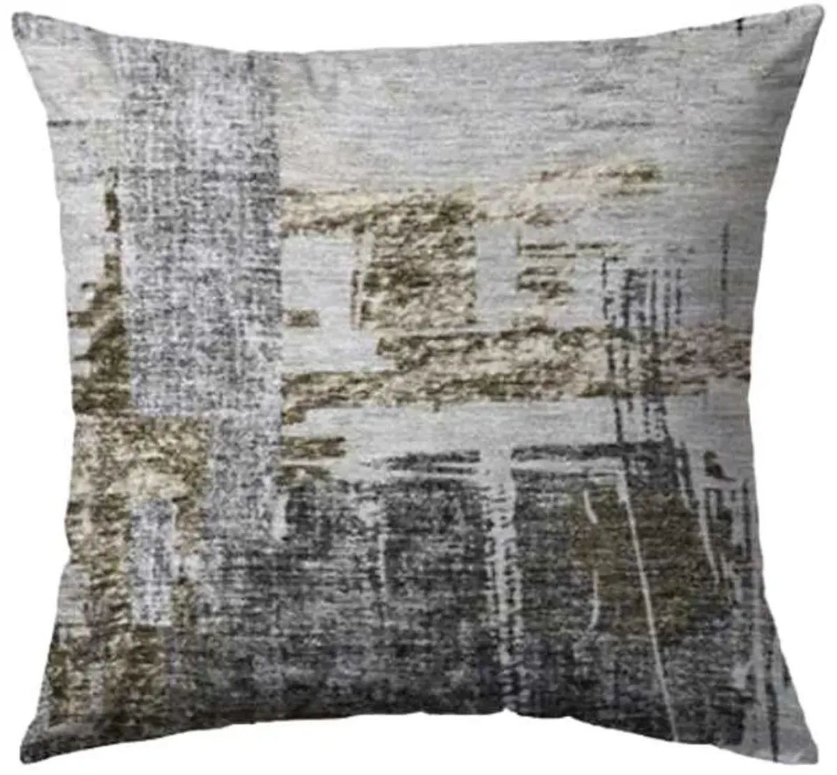 Dalyn Rug Company Trevi Gray 18"x18" Style 3 Feather Throw Pillow