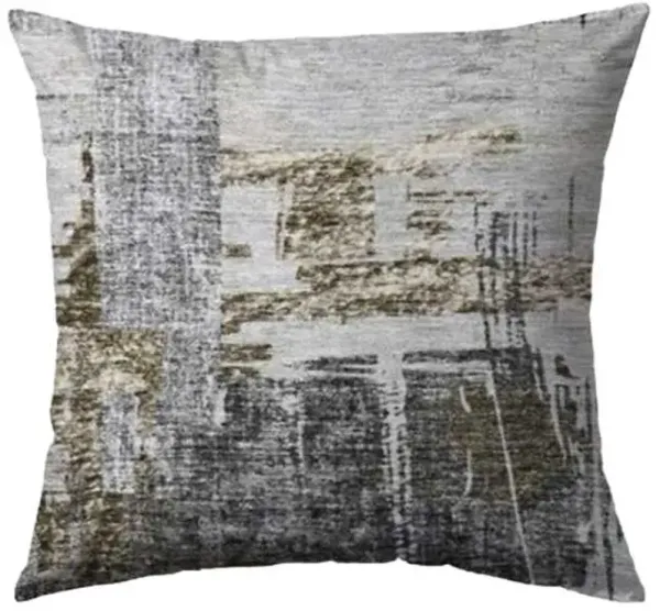 Dalyn Rug Company Trevi Gray 18"x18" Style 3 Feather Throw Pillow