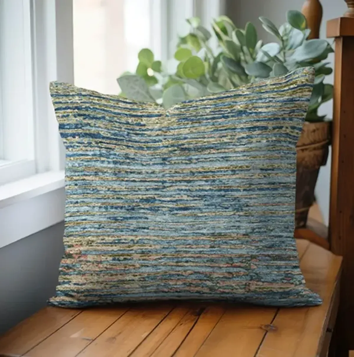 Dalyn Rug Company Trevi Denim 22"x22" Feather Throw Pillow