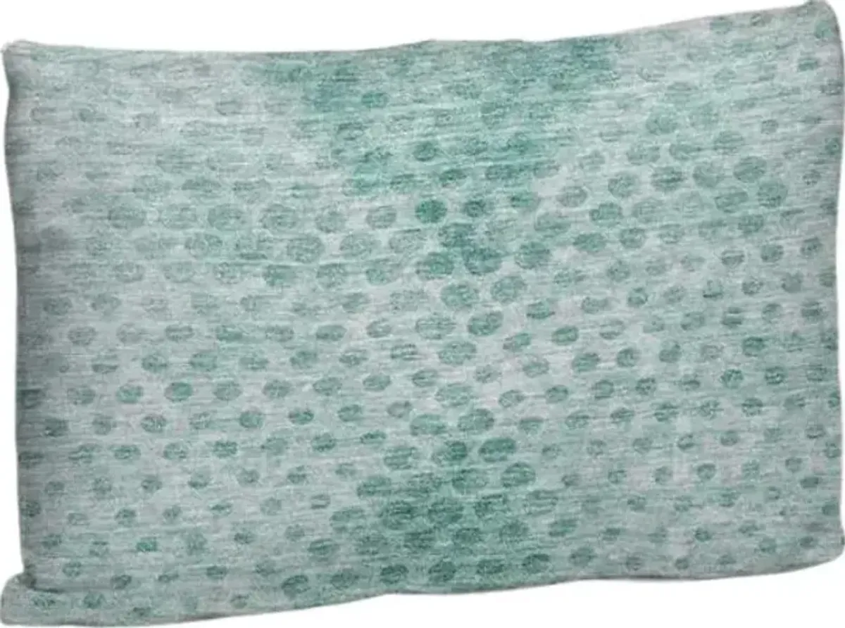 Dalyn Rug Company Trevi Teal 14"x20" Style 3 Feather Throw Pillow