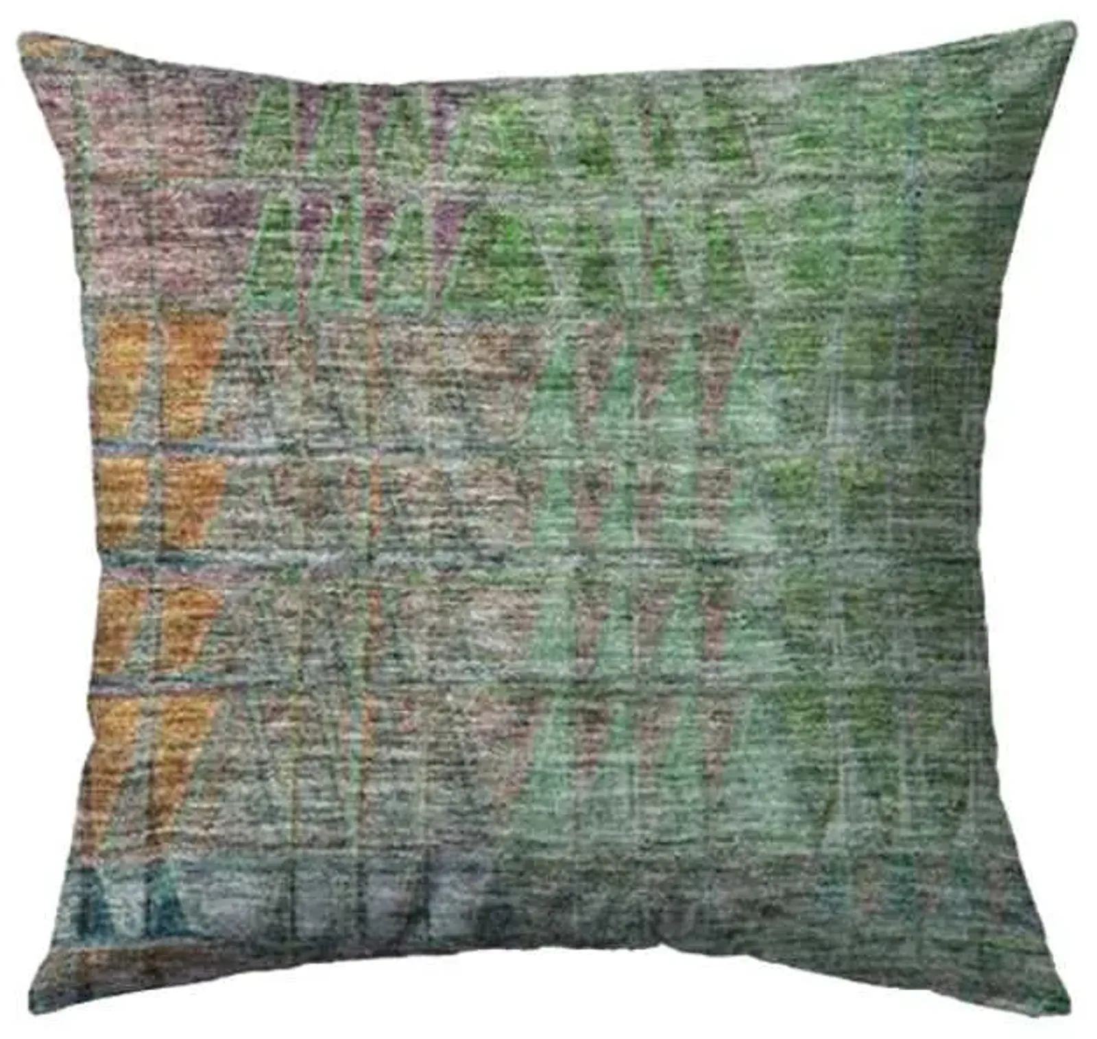 Dalyn Rug Company Trevi Green 18"x18" Style 2 Feather Throw Pillow