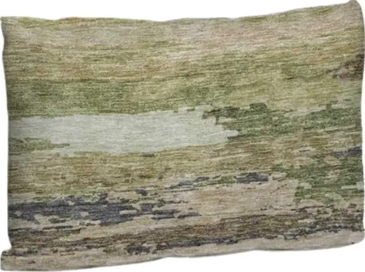 Dalyn Rug Company Trevi Olive 14"x20" Feather Throw Pillow