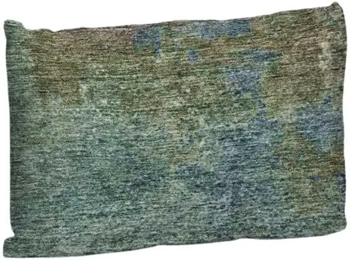 Dalyn Rug Company Trevi Blue 14"x20" Style 4 Feather Throw Pillow