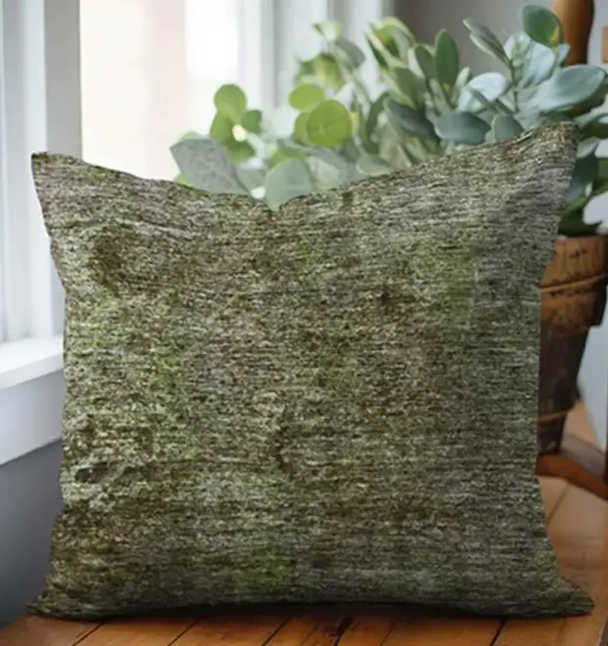 Dalyn Rug Company Trevi Mocha 22"x22" Style 4 Feather Throw Pillow