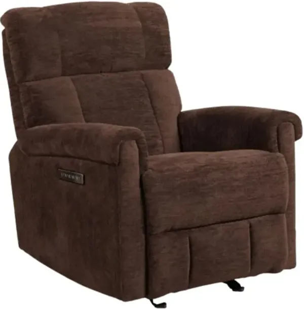 Flexsteel® Meet Your Perfect Match Classic Buffalo Power Gliding Recliner with Power Headrest and Lumbar