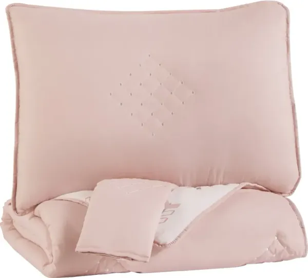 Signature Design by Ashley® Lexann Pink/Gray/White Full Comforter Set