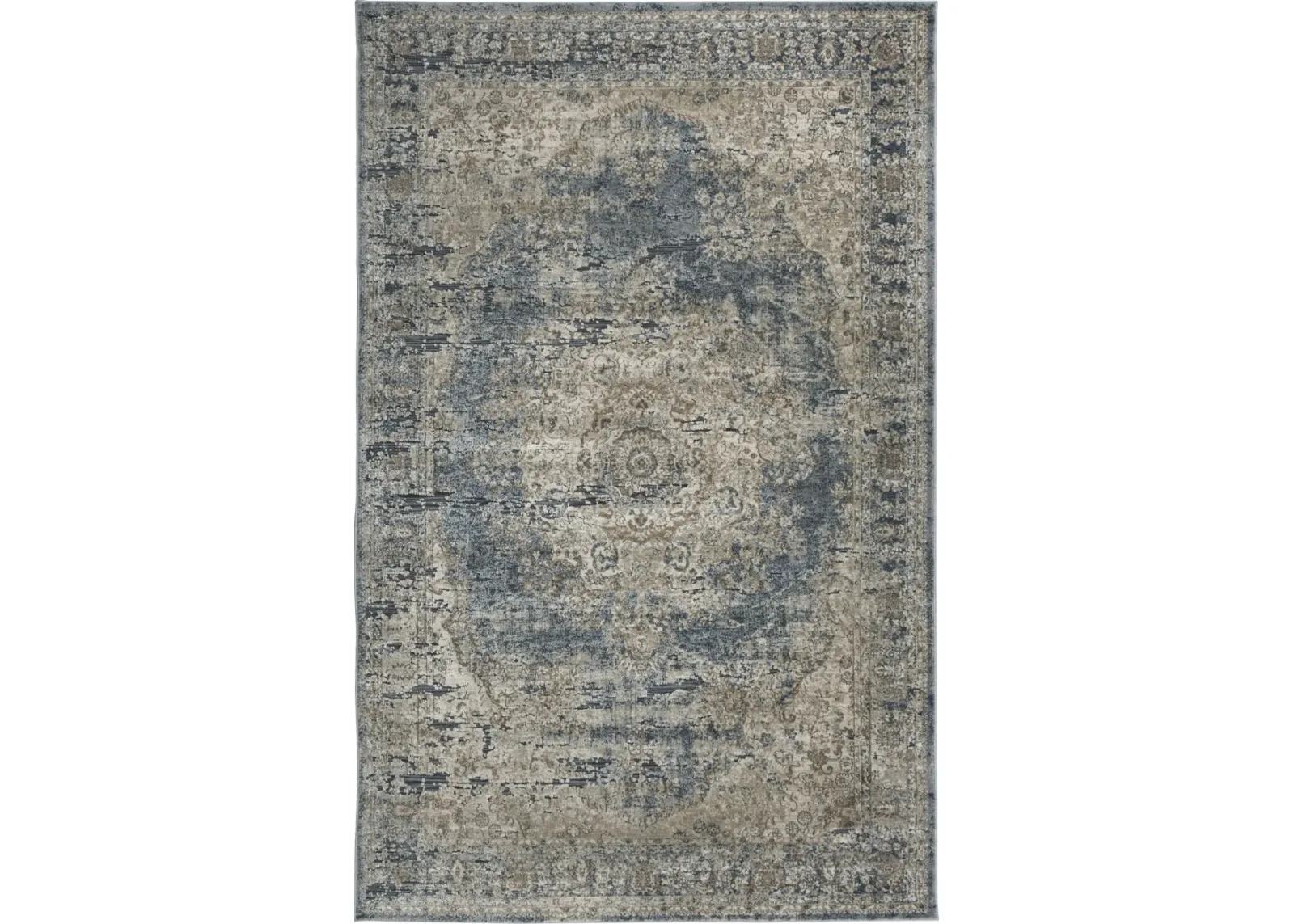 Signature Design by Ashley® South Blue/Tan 5'x7' Medium Area Rug