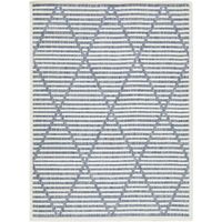Signature Design by Ashley® Finnlett Cream/Blue 5' x 7' Medium Area Rug