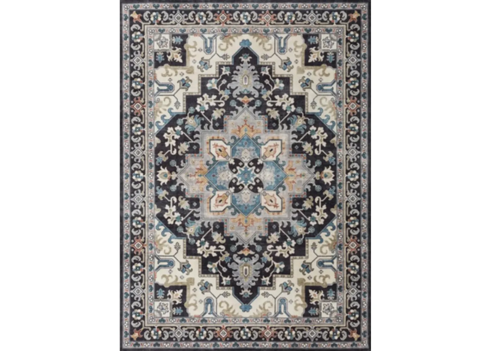 Signature Design by Ashley® Leningston Black/Blue/Cream 8'x10' Area Rug