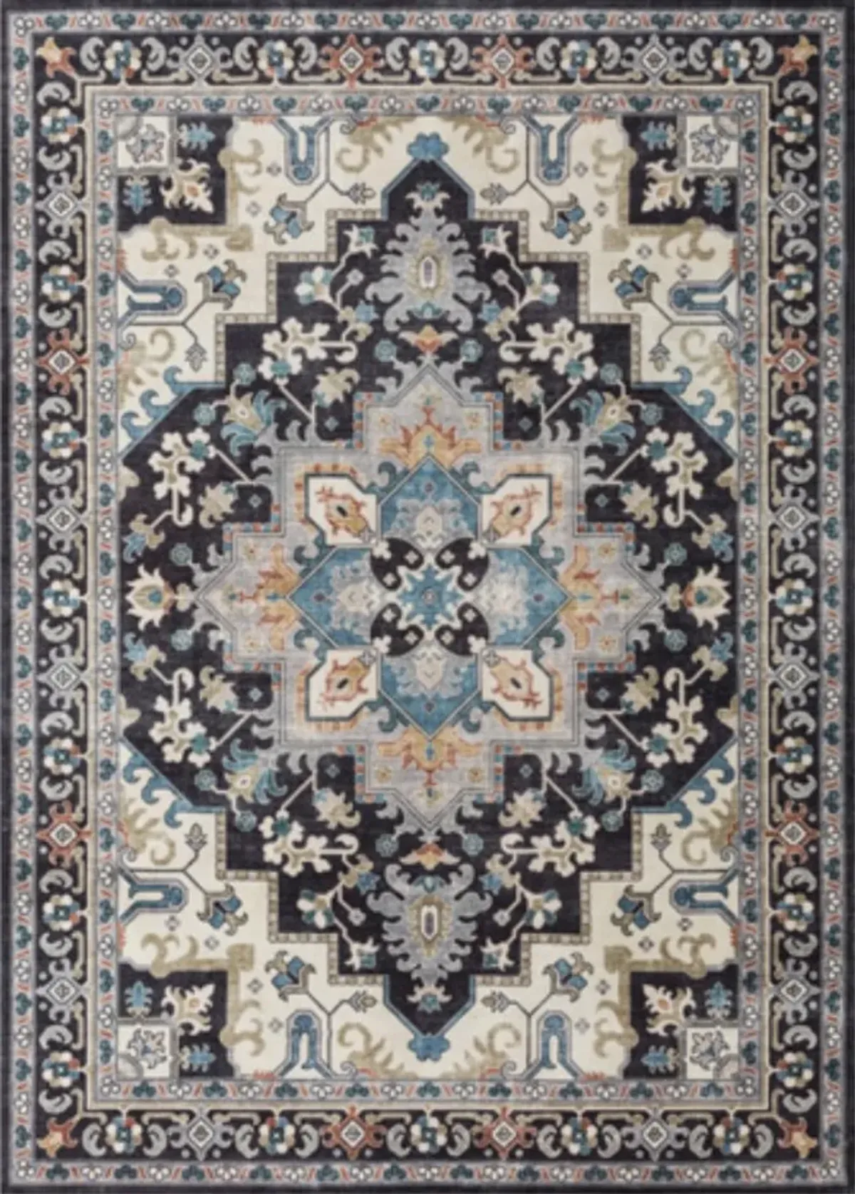 Signature Design by Ashley® Leningston Black/Blue/Cream 8'x10' Area Rug