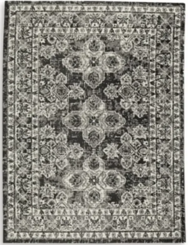 Signature Design by Ashley® Glennisman Black/Gray/Ivory 5'x7' Medium Area Rug