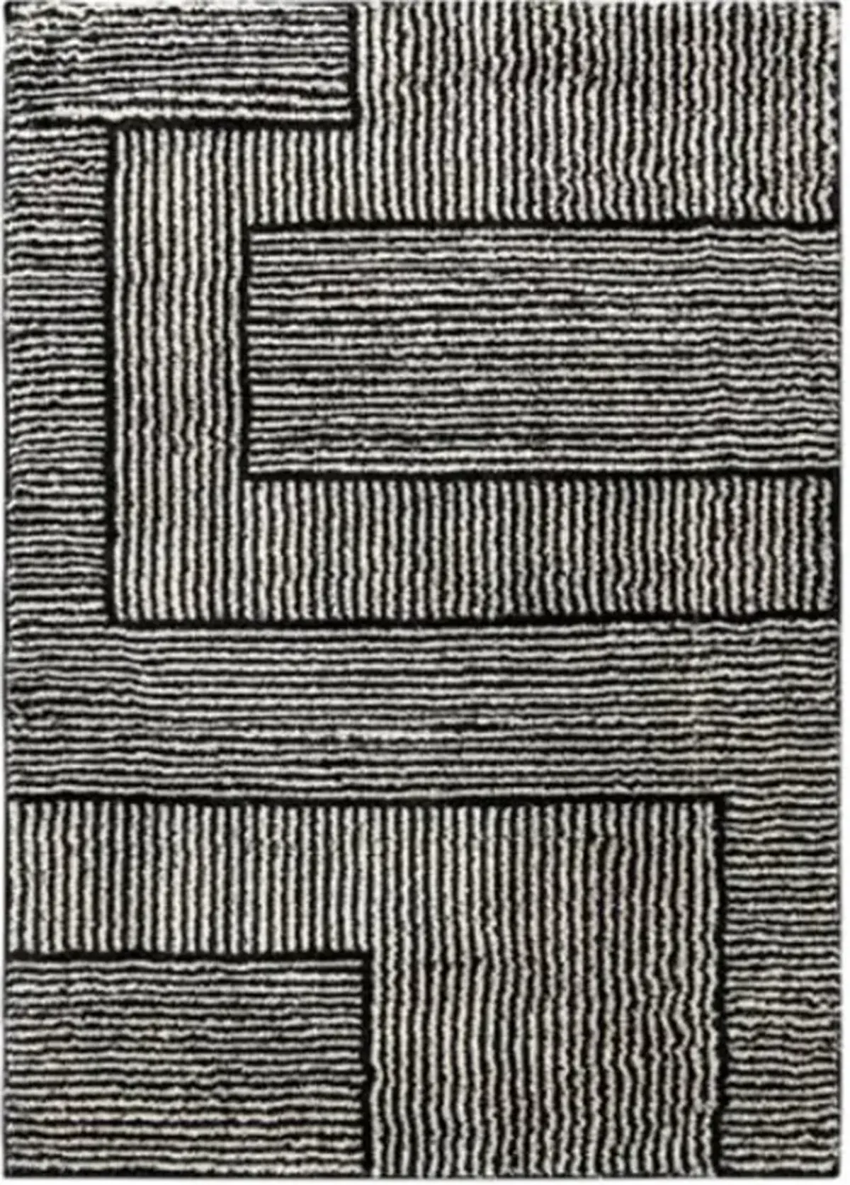 Signature Design by Ashley® Kurtmen Black/Ivory 5'x7' Area Rug