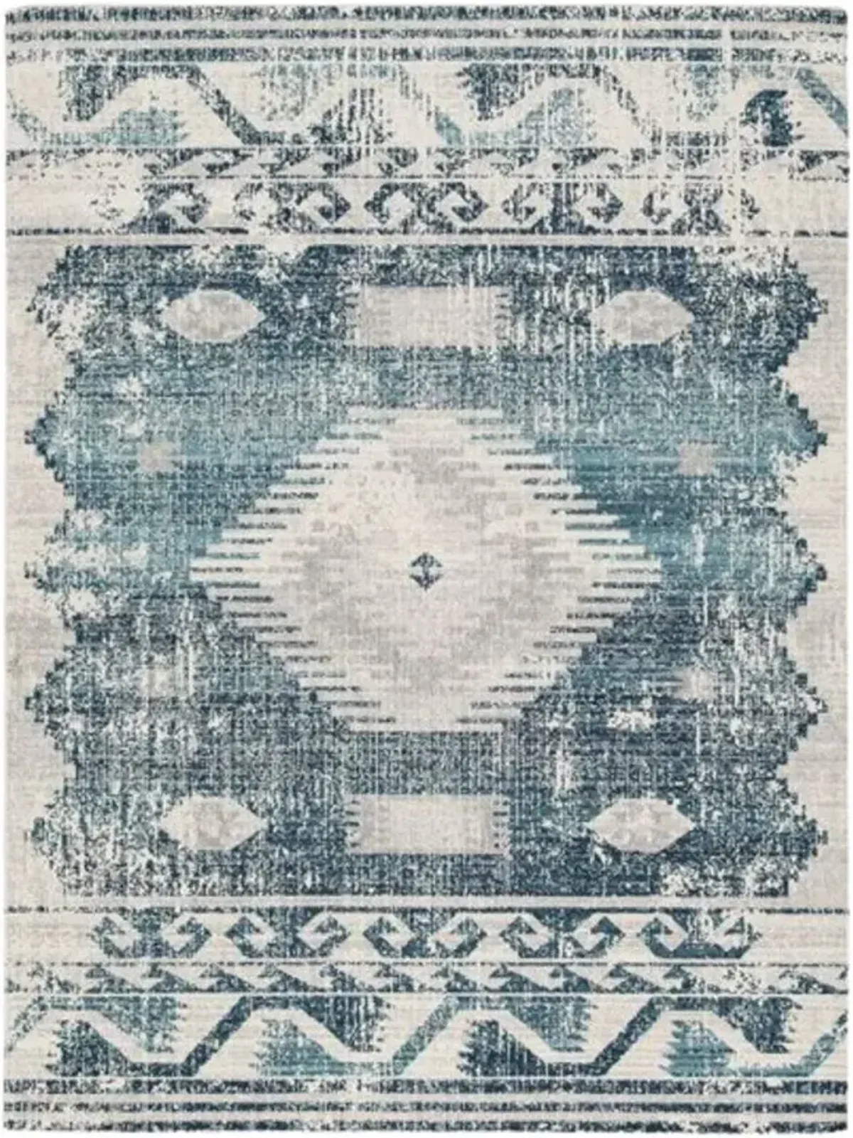 Signature Design by Ashley® Daddridge Blue/Ivory/Gray 5'x7' Area Rug