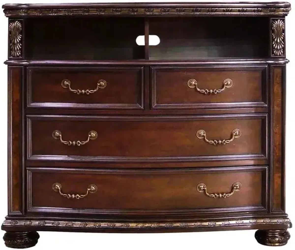 Steve Silver Co. Monte Carlo Lustrous Cocoa Media Chest
