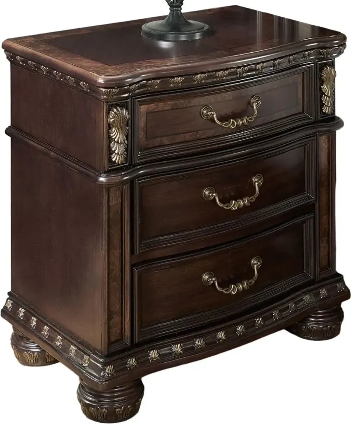 Steve Silver Co. Monte Carlo Lustrous Cocoa Nightstand