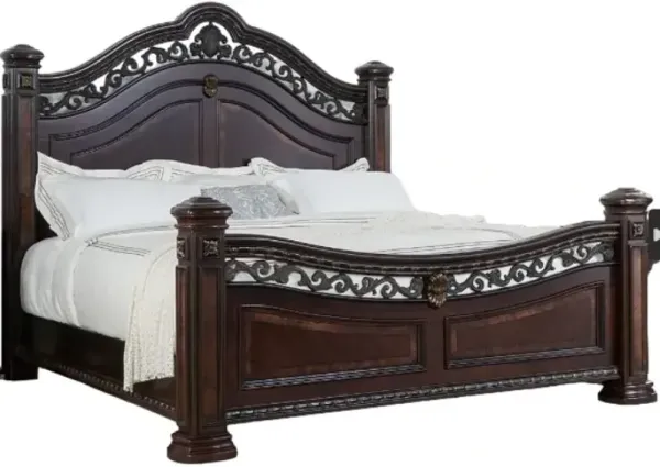 Steve Silver Co. Monte Carlo Cocoa King Poster Bed