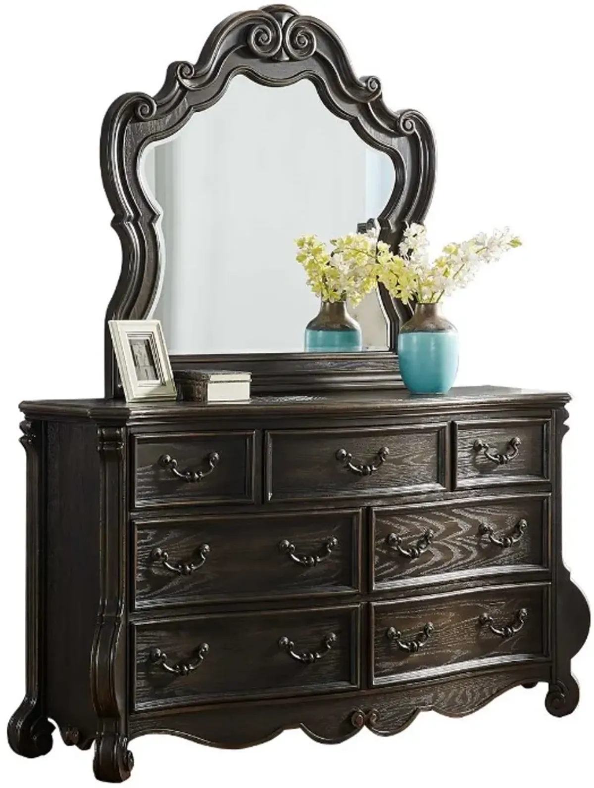 Steve Silver Co. Rhapsody Molasses Dresser and Mirror