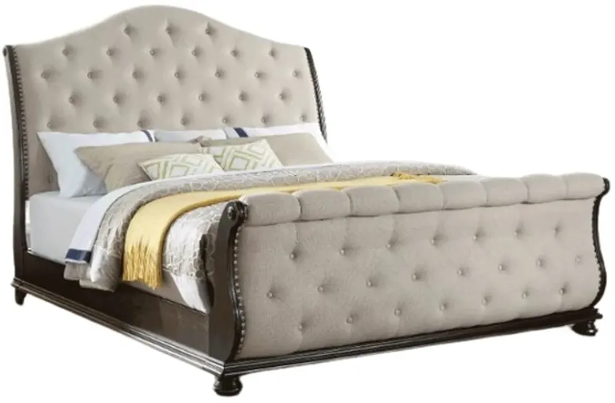 Steve Silver Co. Rhapsody Lustrous/Molasses King Sleigh Bed