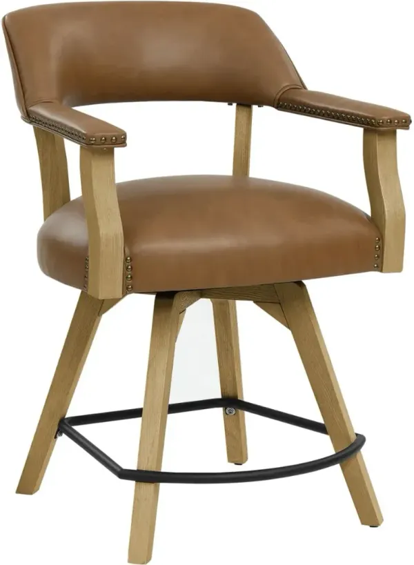 Steve Silver Co. Rylie Camel/Natural Counter Captains Chair