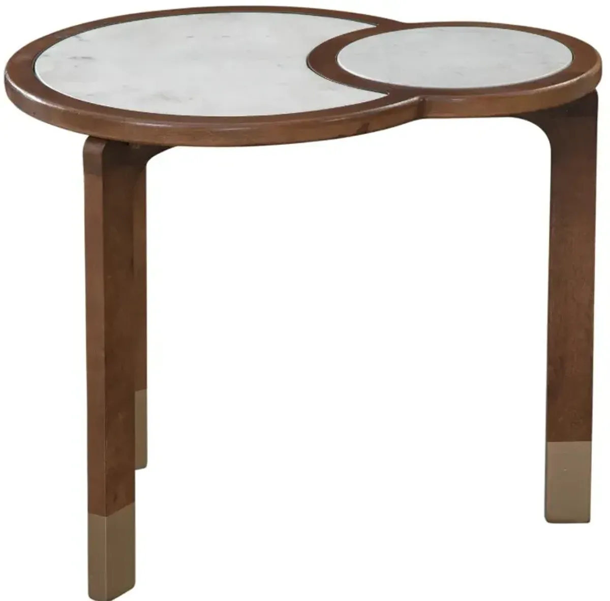 Steve Silver Co. Oormi 3-Piece White Occasional Table with Cognac Base Set