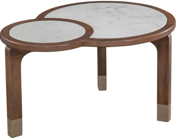 Steve Silver Co. Oormi White Cocktail Table with Cognac Base